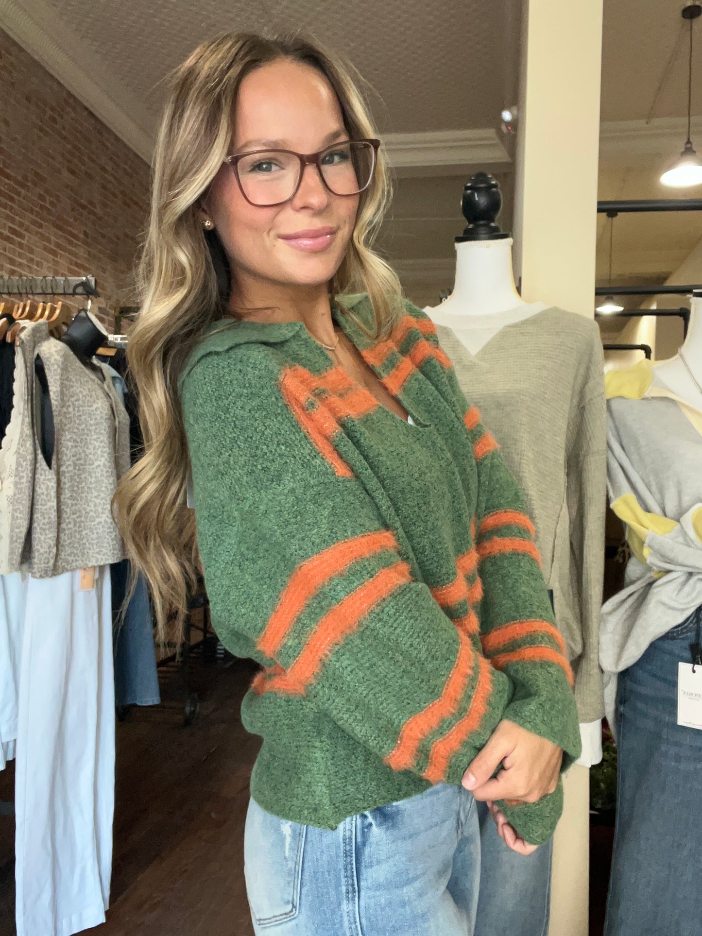 Fuzzy Sweater Top
