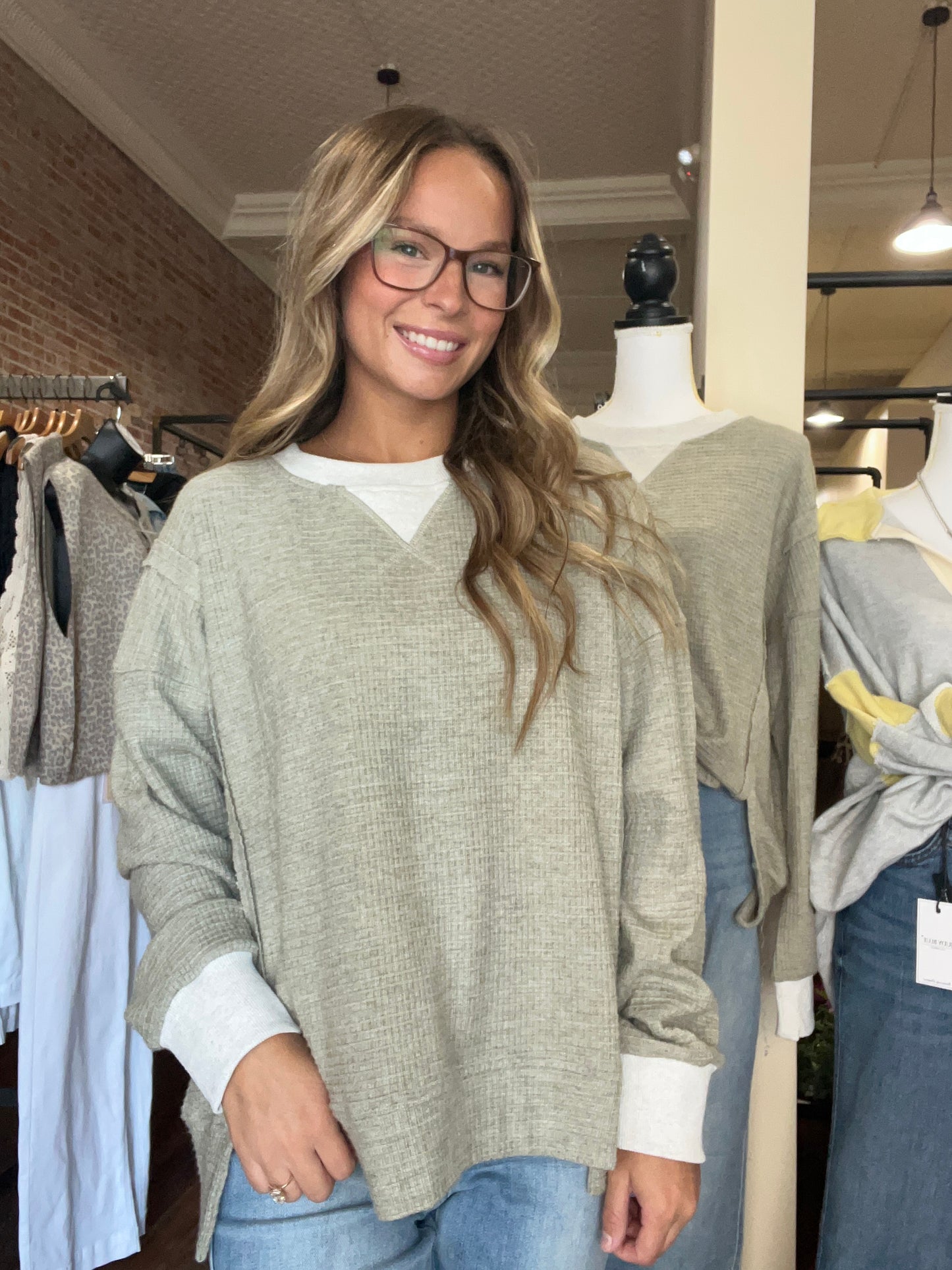 Brushed Oversized Pullover