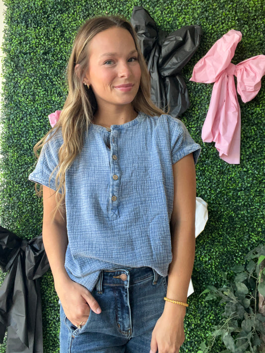 Chambray Top