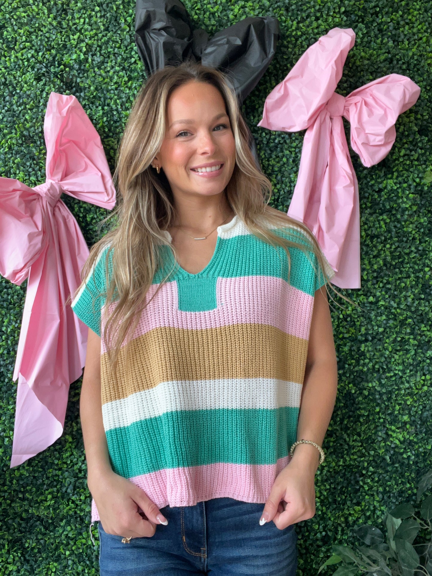 Stripe Sweater Top