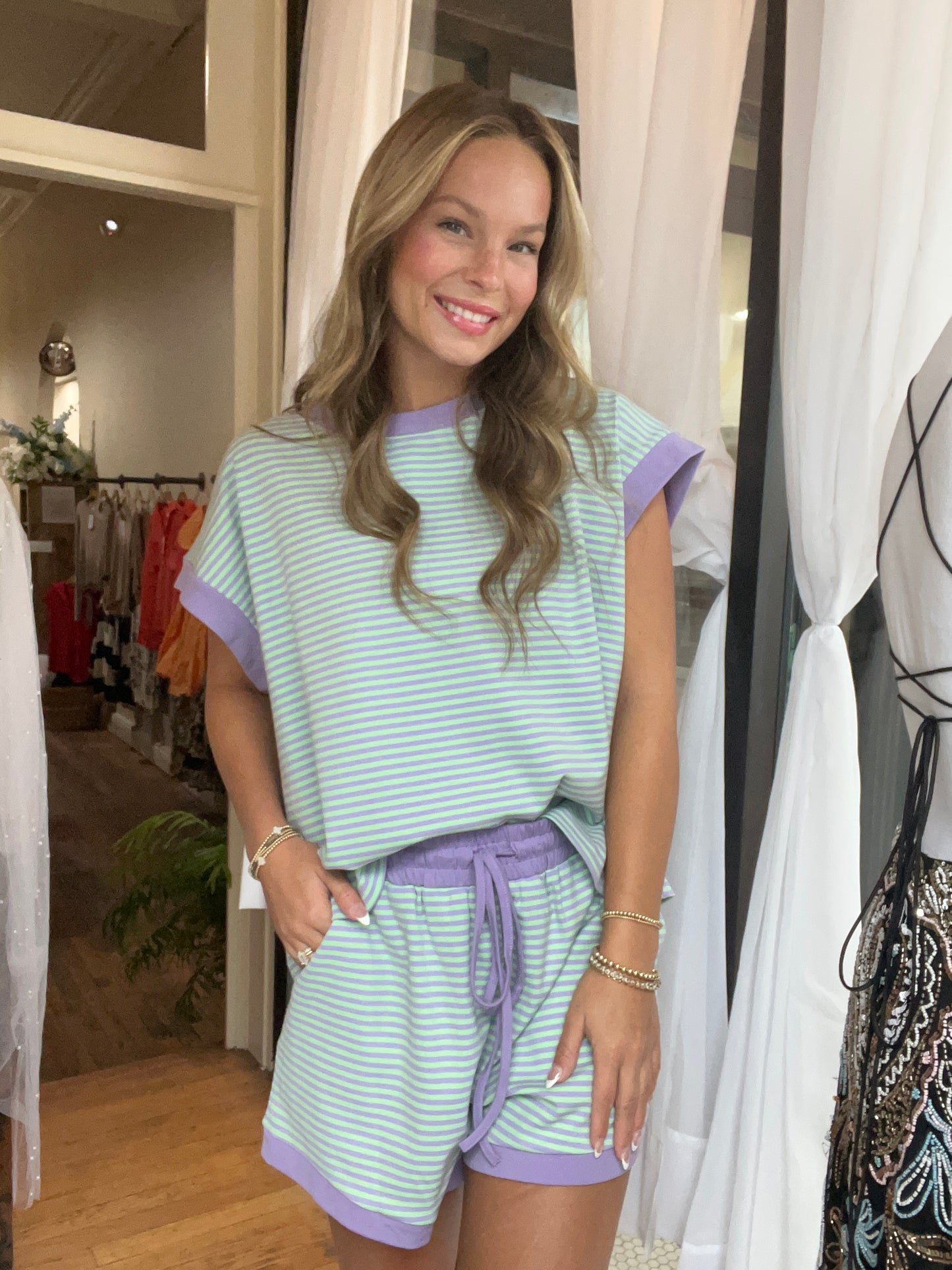 Stripe Lounge Set