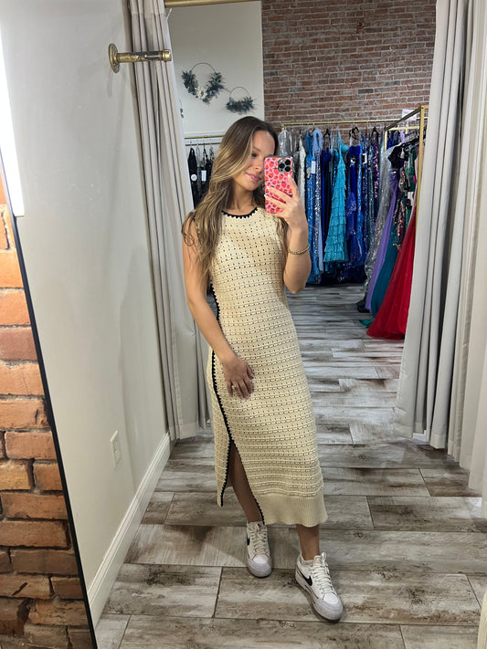 Crochet MIDI Dress