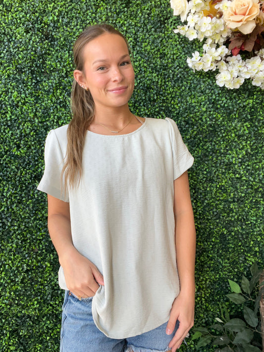 Mint detailed blouse