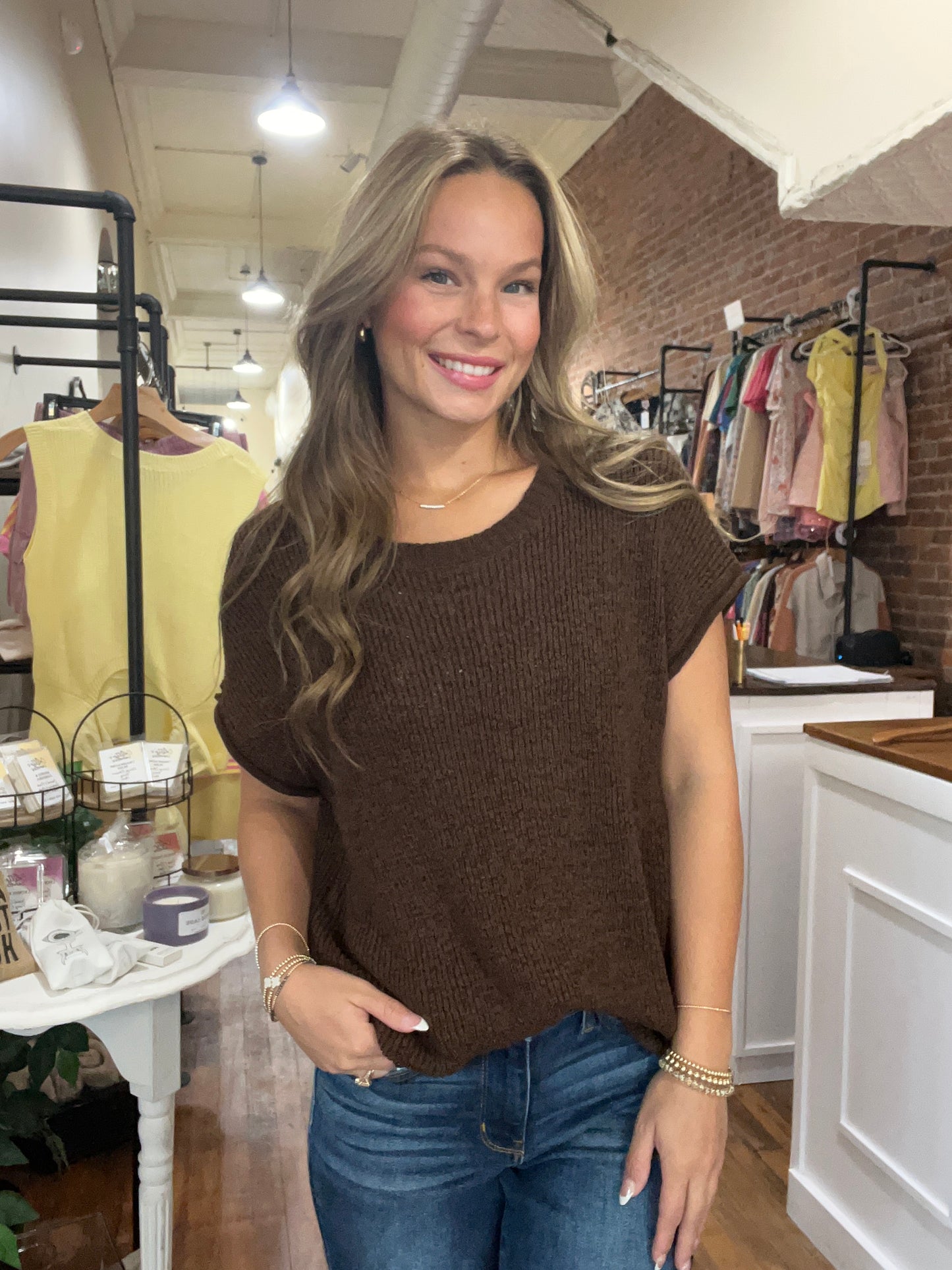 Chocolate relaxed top