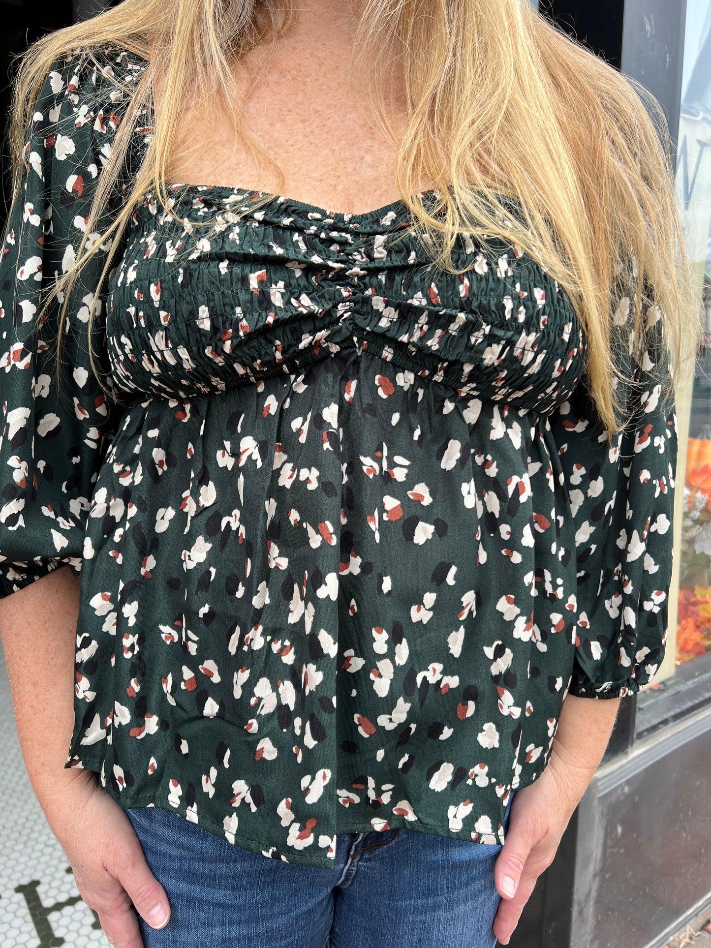 High-low blouse
