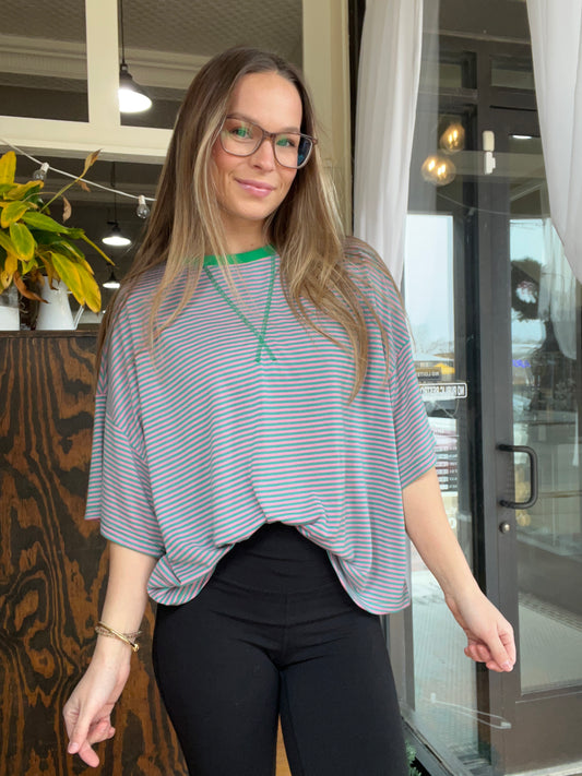 Boxy stripe top