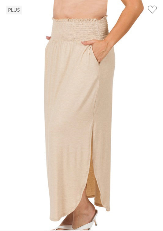 Side Slit Maxi Skirt